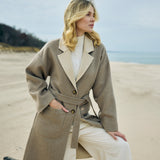 Lapel Collar Long Coat