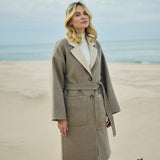 Lapel Collar Long Coat