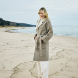 Lapel Collar Long Coat