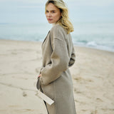 Lapel Collar Long Coat