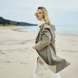 Lapel Collar Long Coat