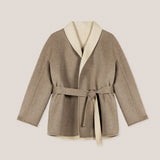 Shawl Lapel Collar Short Coat