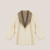 Shawl Lapel Collar Short Coat