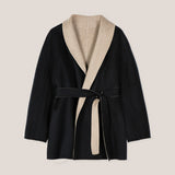 Shawl Lapel Collar Short Coat