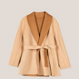 Shawl Lapel Collar Short Coat